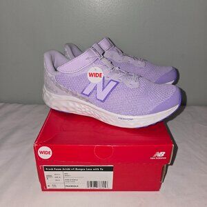 New Balance Fresh Foam Arishi v4 Bungee Laces w Top Strap, Prpl, Size 3Y W, NIB